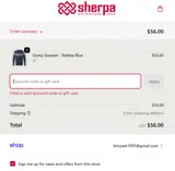 BLACK20 coupon verification screenshot