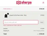 Black10 coupon verification screenshot