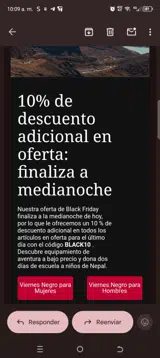 Black10 coupon verification screenshot