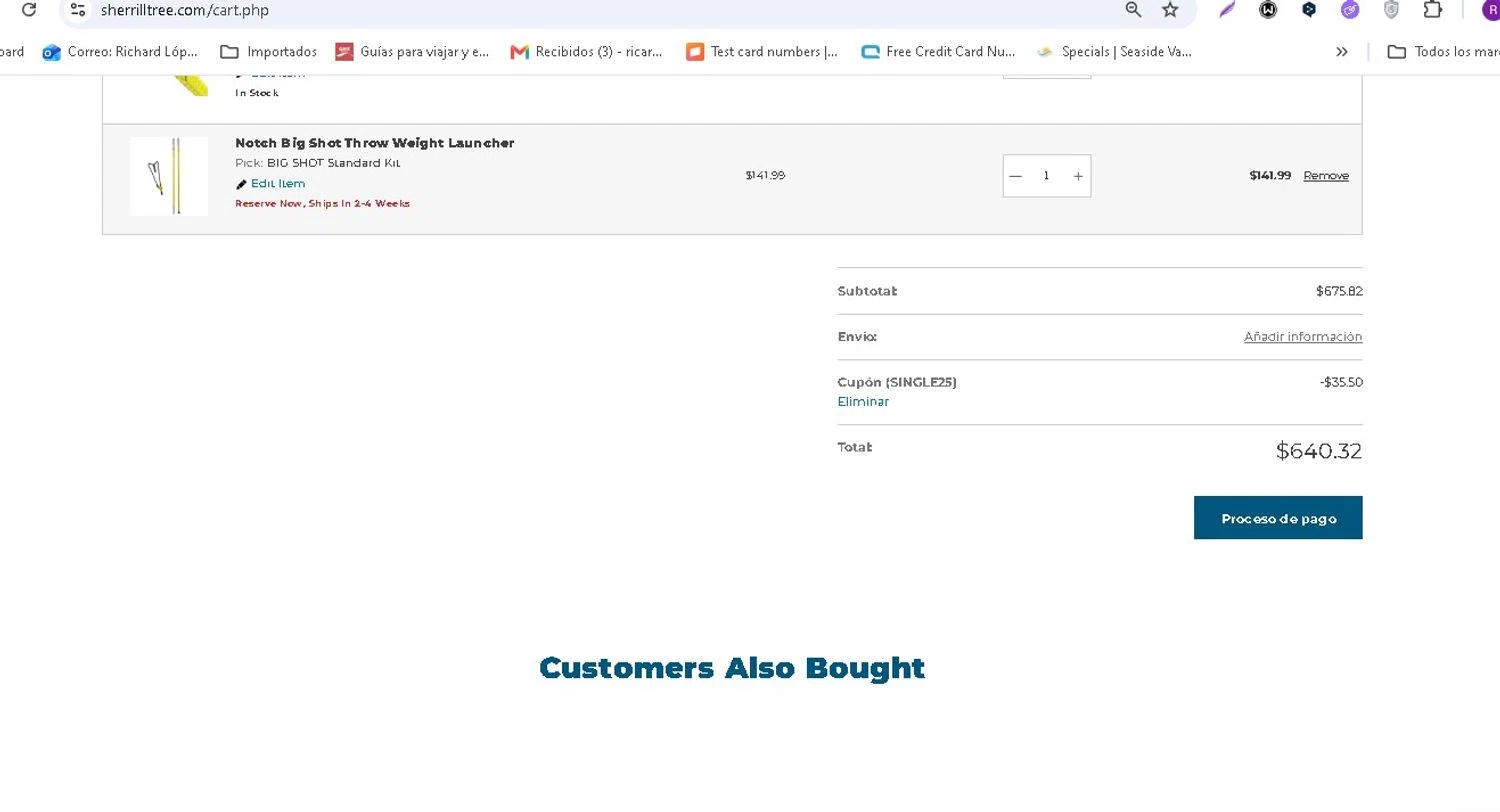 SherrillTree promo code screenshot showing code SINGLE25 applied at SherrillTree checkout page. Uploaded by SimplyCodes community member LAMINEJAMAL on Jun 9, 2026