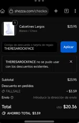 THERESAROCKFACE coupon verification screenshot