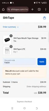 Fall20 coupon verification screenshot