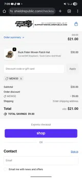 mdw30 coupon verification screenshot
