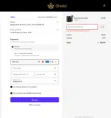 Shield System coupon verification screenshot