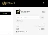 Shield System coupon verification screenshot