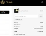 Shield System coupon verification screenshot