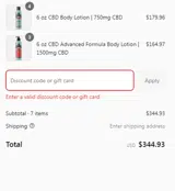 CBD25SUMMERCARE coupon verification screenshot