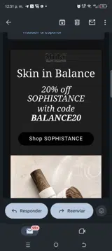BALANCE20 coupon verification screenshot