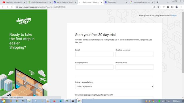ShippingEasy checkout page showing ShippingEasy promo code box | Screenshot taken by SimplyCodes community member on Dec 6, 2022