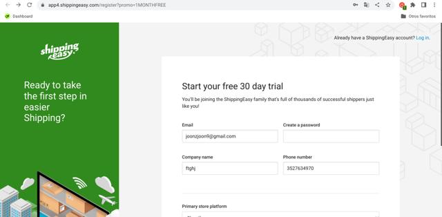 ShippingEasy checkout page showing ShippingEasy promo code box | Screenshot taken by SimplyCodes community member on Nov 12, 2024