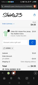 ADBM6 coupon verification screenshot