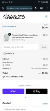 ADBKQ coupon verification screenshot
