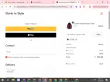 Shirts In Style coupon verification screenshot