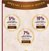 FIVE coupon verification screenshot