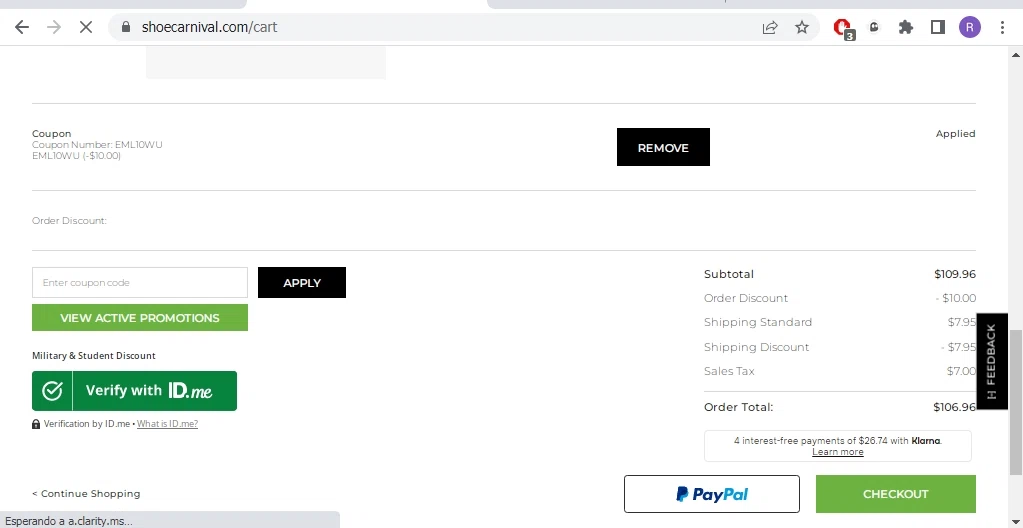shoe carnival promo code