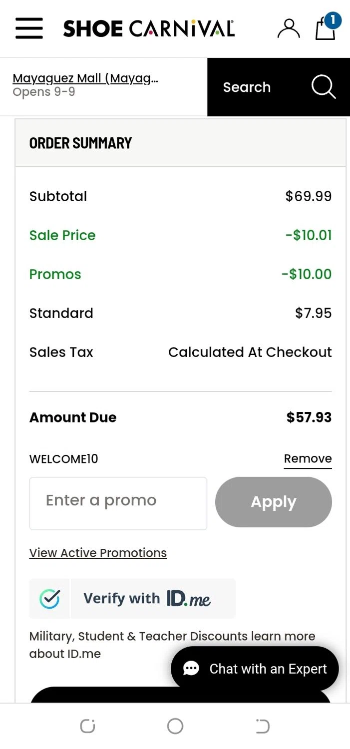 shoe carnival free shipping coupon