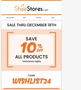 WISHLIST24 coupon verification screenshot