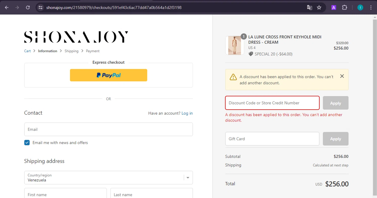 Shona Joy Promo Codes Free Shipping Discount Codes in August 2024 SimplyCodes