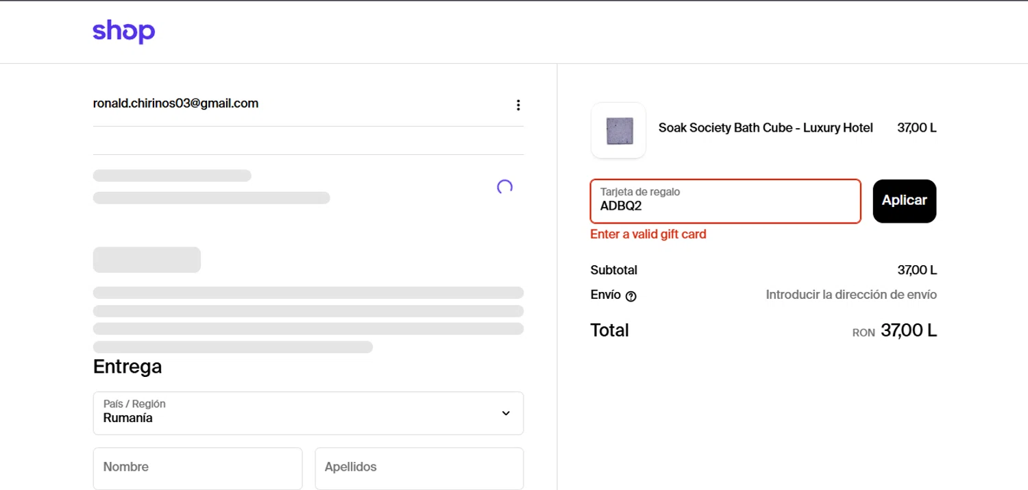 Shop discount code screenshot showing code ADBQ2 applied at Shop checkout page. Uploaded by SimplyCodes community member WiseSage2777 on Feb 5, 2026