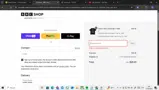 BBC Shop coupon verification screenshot