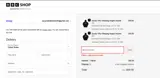 BBC Shop coupon verification screenshot