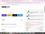 BBC Shop coupon verification screenshot