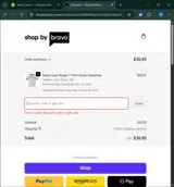 GET15 coupon verification screenshot