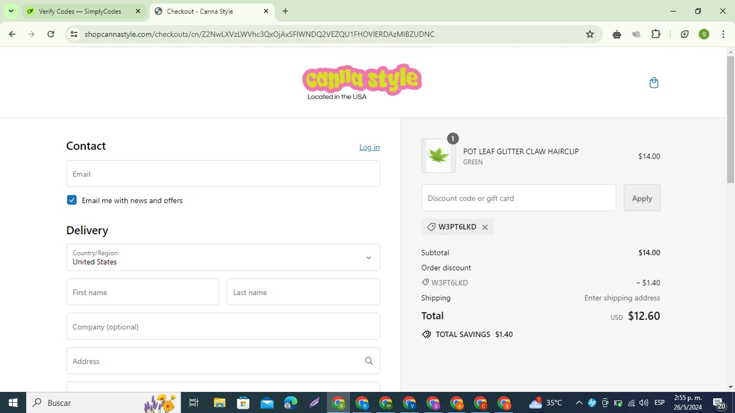 Canna Style Discount Codes 10 Off Promo Codes in August 2024 SimplyCodes