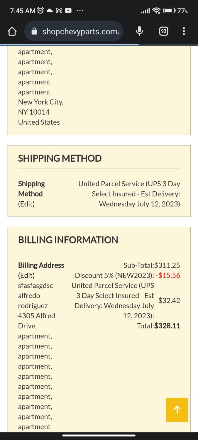 how to use ShopChevyParts coupons