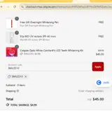 Shop.colgate.com coupon verification screenshot