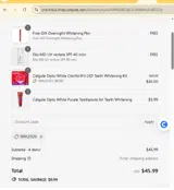 Shop.colgate.com coupon verification screenshot