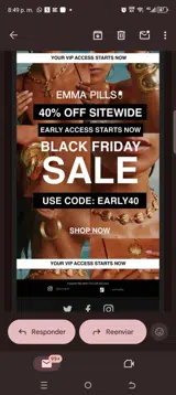 Early40 coupon verification screenshot