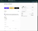 Erica Wilson coupon verification screenshot