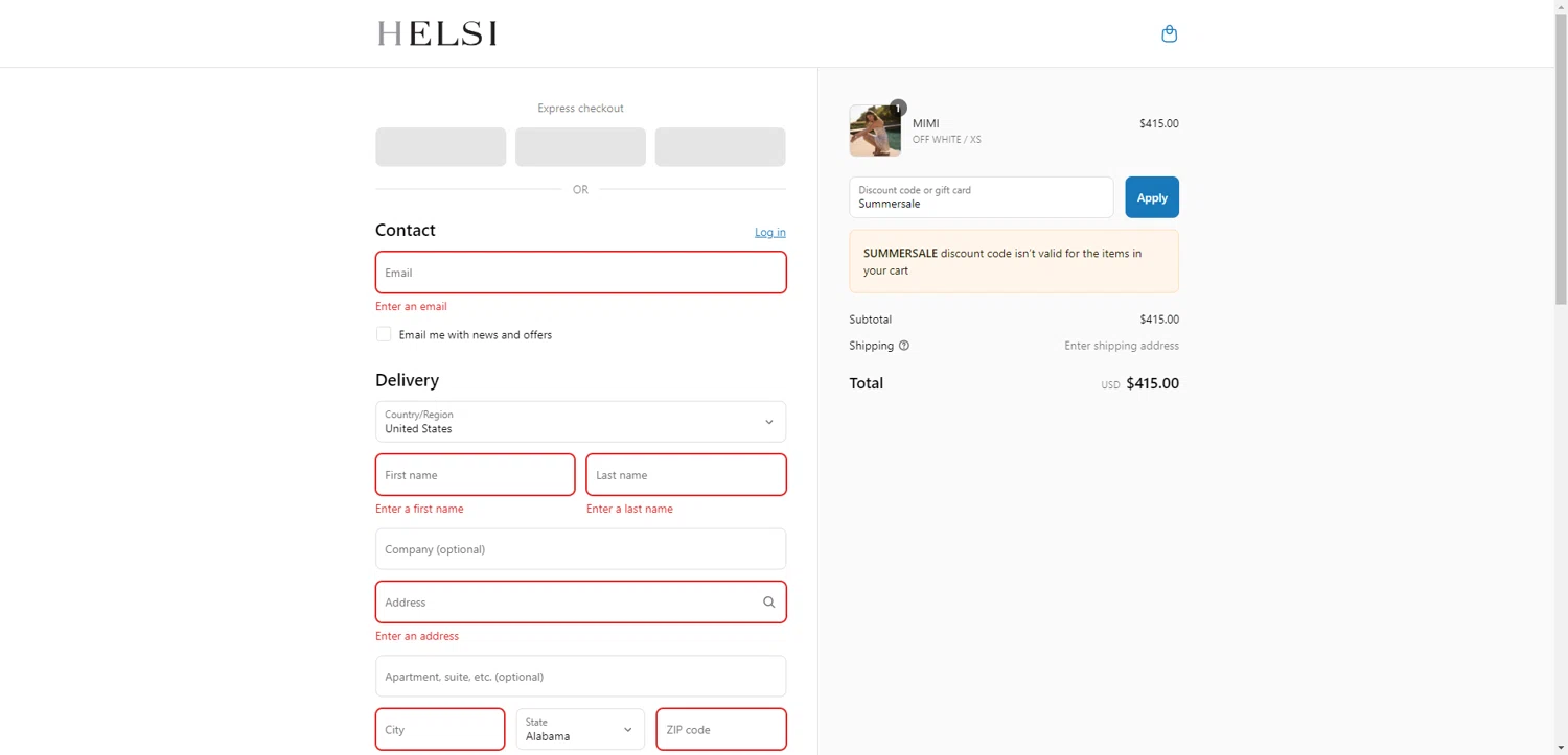 Helsi discount code screenshot showing code Summersale applied at Helsi checkout page. Uploaded by SimplyCodes community member EpicEagle816 on Jul 18, 2025