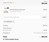 Godes10% coupon verification screenshot