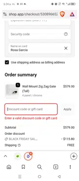 SOCIAL20 coupon verification screenshot