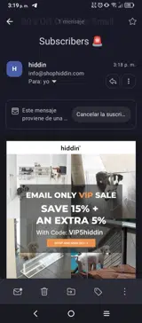 vip5hiddin coupon verification screenshot