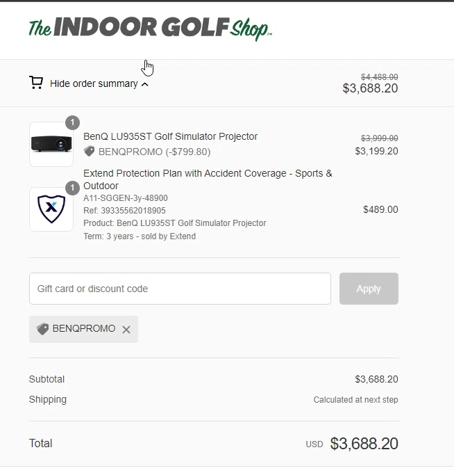 how to use Shop Indoor Golf coupons