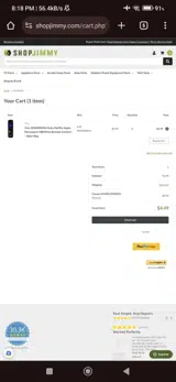 SJWELCOME25 coupon verification screenshot