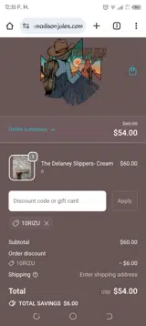 10RIZU coupon verification screenshot
