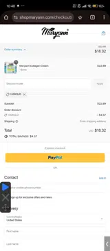 HAROLD coupon verification screenshot