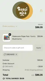 DREAM10 coupon verification screenshot