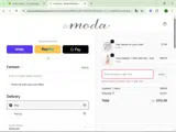 Moda Boutique coupon verification screenshot