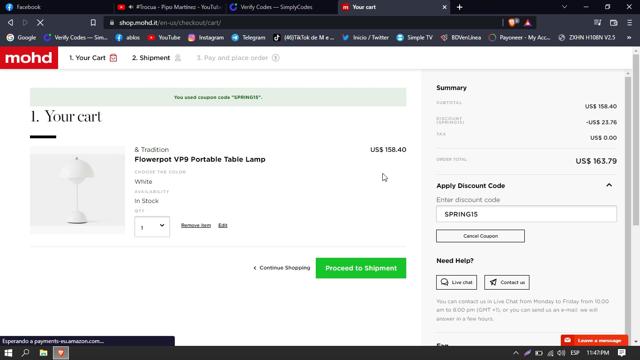 mohd checkout page showing mohd discount code box | Screenshot taken by SimplyCodes community member on Apr 27, 2022