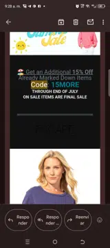 15more coupon verification screenshot