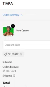 selfcare coupon verification screenshot