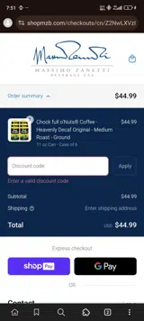 Dad20 coupon verification screenshot