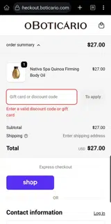 LUCY10 coupon verification screenshot