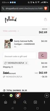10CHGUZVL5Q7LK coupon verification screenshot