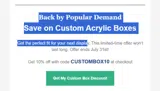 CUSTOMBOX10 coupon verification screenshot
